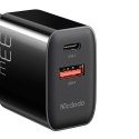 Mcdodo Ładowarka sieciowa GaN 33W Mcdodo CH-0921 USB-C, USB-A (czarna)