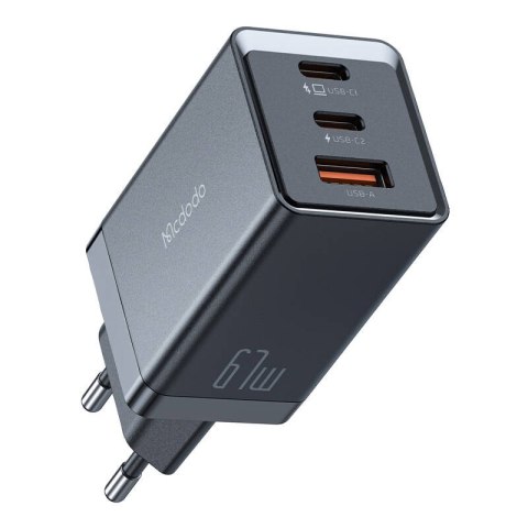 Mcdodo Ładowarka sieciowa GaN Mcdodo CH-1541, 2x USB-C, 1x USB, 67W (czarna)