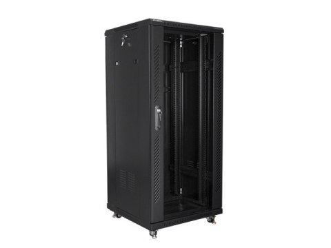 SZAFA INSTALACYJNA RACK STOJĄCA 19" 27U 600X600 CZARNA LANBERG (FLAT PACK)