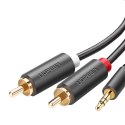 UGREEN UGREEN AV102 Kabel 2x RCA (Cinch) jack 3.5 mm 1m (czarny)