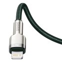 Baseus Kabel USB-C do Lightning Baseus Cafule, PD, 20W, 1m (zielony)