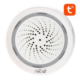Neo Syrena Alarmowa WiFi NEO NAS-AB02WT z Pomiarem Temperatury i Wilgotności TUYA
