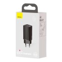 Baseus Ładowarka sieciowa Baseus GaN2 Lite, USB + USB-C, 65W, EU (czarna)