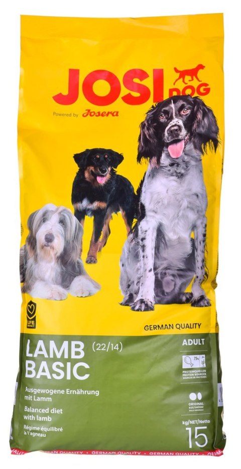 Josera JosiDog Lamb Basic karma sucha dla psów 15kg