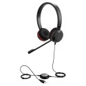 Słuchawki nauszne z mikrofonem JABRA Evolve 20SE (1.2m /Przewodowe wtyk/Czarny)