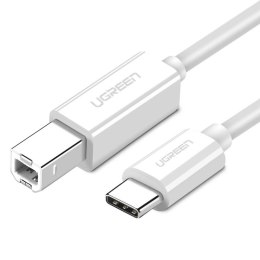 UGREEN Kabel USB 2.0 C-B UGREEN US241 do drukarki 1.5m (biały)