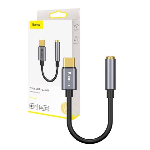 Baseus Adapter audio Baseus L54 USB-C + mini jack 3,5mm (szary)