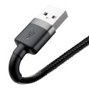 Baseus Kabel Lightning USB Baseus Cafule 2,4A 1m (szaro-czarny)