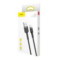 Baseus Kabel Lightning USB Baseus Cafule 2,4A 1m (szaro-czarny)