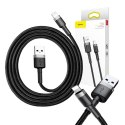 Baseus Kabel Lightning USB Baseus Cafule 2,4A 1m (szaro-czarny)