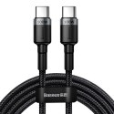 Baseus Kabel USB-C do USB-C Baseus Cafule, QC 3.0, PD 2.0, 100W, 5A, 2m (szaro-czarny)