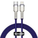 Baseus Kabel USB-C do Lightning Baseus Cafule, PD, 20W, 1m (fioletowy)