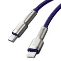 Baseus Kabel USB-C do Lightning Baseus Cafule, PD, 20W, 1m (fioletowy)