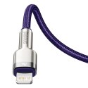 Baseus Kabel USB-C do Lightning Baseus Cafule, PD, 20W, 1m (fioletowy)