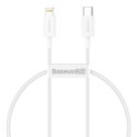 Baseus Kabel USB-C do Lightning Baseus Superior Series, 20W, PD, 0.25m (biały)