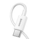 Baseus Kabel USB-C do Lightning Baseus Superior Series, 20W, PD, 0.25m (biały)