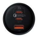 Baseus Ładowarka samochodowa Baseus Qualcomm, USB, 2x USB-C, 160W (szara)