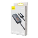 Baseus Ładowarka samochodowa Baseus Share Together z przedłużaczem, 2x USB, 2x USB-C, 120W (szara)