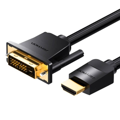 Vention Kabel HDMI do DVI (24+1) Vention ABFBH 2m, 4K 60Hz/ 1080P 60Hz (Czarny)