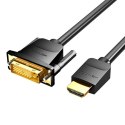 Vention Kabel HDMI do DVI (24+1) Vention ABFBH 2m, 4K 60Hz/ 1080P 60Hz (Czarny)