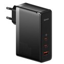 Baseus Ładowarka sieciowa Baseus GaN5 Pro 2xUSB-C + USB, 140W (czarna)