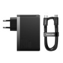 Baseus Ładowarka sieciowa Baseus GaN5 Pro 2xUSB-C + USB, 140W (czarna)