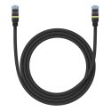 Baseus Kabel sieciowy w oplocie kat. 7 Baseus Ethernet RJ45, 10Gbps, 1,5m (czarny)