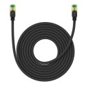 Baseus Kabel sieciowy w oplocie kat. 8 Baseus Ethernet RJ45, 40Gbps, 8m (czarny)