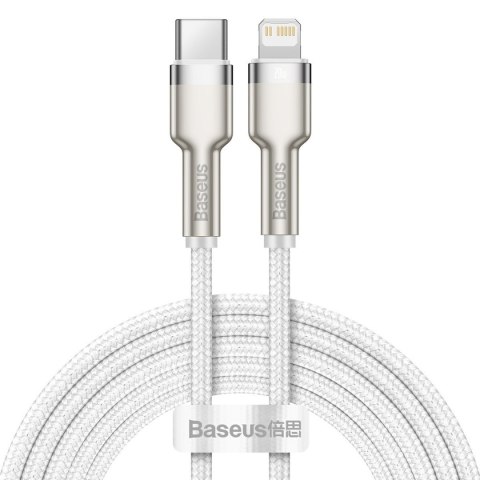 Baseus Kabel USB-C do Lightning Baseus Cafule, PD, 20W, 2m (biały)