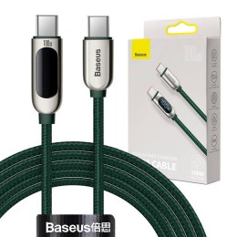 Baseus Kabel USB-C do USB-C Baseus Display, 100W, 2m (zielony)