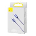 Baseus Kabel USB-C do USB-C Baseus Crystal Shine, 100W, 2m (fioletowy)