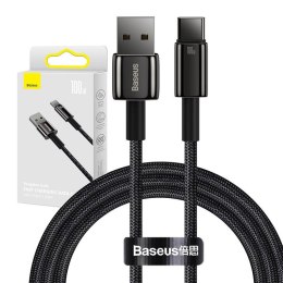 Baseus Kabel USB do USB-C Baseus Tungsten Gold, 100W, 1m (czarny)