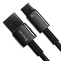 Baseus Kabel USB do USB-C Baseus Tungsten Gold, 100W, 1m (czarny)