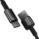 Baseus Kabel USB do USB-C Baseus Tungsten Gold, 100W, 1m (czarny)