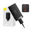 Baseus Ładowarka sieciowa Baseus GaN5 Pro 2xUSB-C + USB, 65W (czarna)