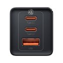 Baseus Ładowarka sieciowa Baseus GaN5 Pro 2xUSB-C + USB, 65W (czarna)