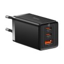 Baseus Ładowarka sieciowa Baseus GaN5 Pro 2xUSB-C + USB, 65W (czarna)