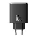 Baseus Ładowarka sieciowa Baseus OS-Cube Pro 2xUSB-C + USB, 65W (czarna)