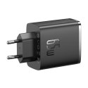 Baseus Ładowarka sieciowa Baseus OS-Cube Pro 2xUSB-C + USB, 65W (czarna)