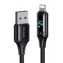 Mcdodo Kabel z wyświetlaczem USB do Lightning Mcdodo CA-1060, 1.2m (czarny)