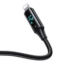 Mcdodo Kabel z wyświetlaczem USB do Lightning Mcdodo CA-1060, 1.2m (czarny)