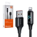 Mcdodo Kabel z wyświetlaczem USB do Lightning Mcdodo CA-1060, 1.2m (czarny)