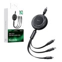 Mcdodo Kabel 3w1 USB do USB-C / Lightning / Micro USB, Mcdodo CA-5220, 100W, 1.2m (czarny)