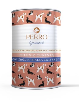 PERRO Gourmet Jeleń z cukinią dla psów dorosłych 400 g