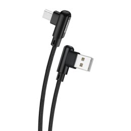 Foneng Kabel kątowy USB do Micro USB Foneng X70, 3A, 1m (czarny)