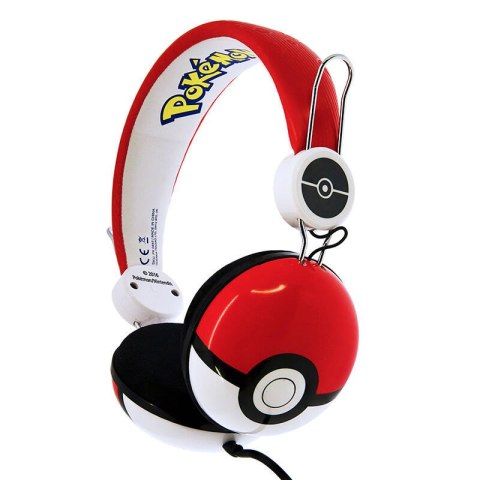 OTL Słuchawki przewodowe dla dzieci OTL Pokemon Pokeball (czerwone)
