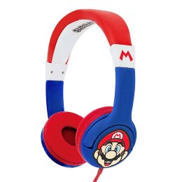 OTL Słuchawki przewodowe dla dzieci OTL Super Mario (niebiesko-czerwone)