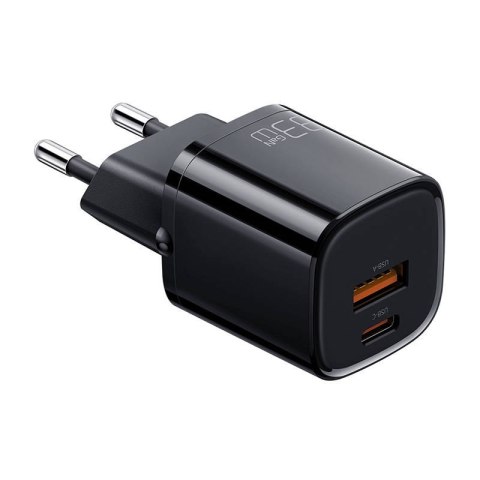 Mcdodo Ładowarka sieciowa Mcdodo Nano GaN CH-0151, USB + USB-C, 33W (czarna)