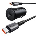 Mcdodo Ładowarka samochodowa McDodo CC-7493 z wyświetlaczem, USB-C, 5A, 65W + kabel USB-C 1m 100W (czarny)