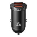 Mcdodo Ładowarka samochodowa Mcdodo CC-2950, 2x USB, 15.5W (czarna)